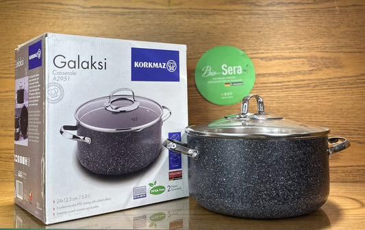 KORKMAZ   Galaksi Casserole 24x12,5/5,0lt - TDL HOUSEHOLD