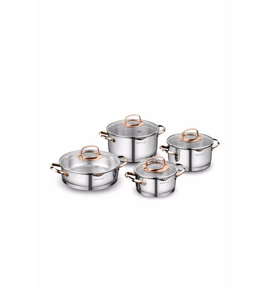 Korkmaz Rosanna 8 Piece Cookware Set