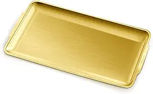 GOLDEN TRAY RECTANGLE 24CM - TDL HOUSEHOLD