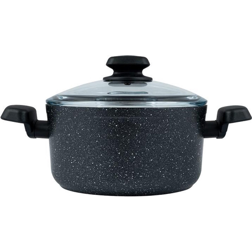 KORKMAZ Casserole 24 x 12.5 cm (5 Liters) “Ornella Aluminum” - TDL HOUSEHOLD